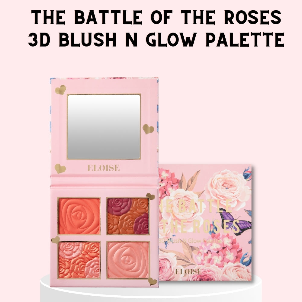 The Battle Of The Roses 3D Blush N Glow Palette