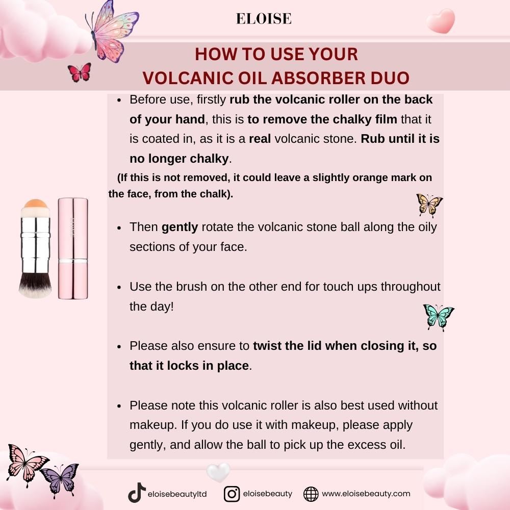Volcanic Oil Absorber Duo - Eloise Beauty